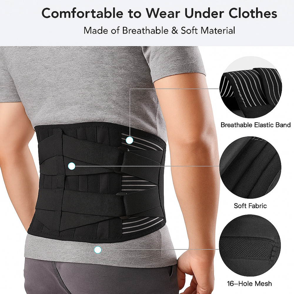 Back Brace Posture Corrector Adjustable Shoulder Support for Men Women