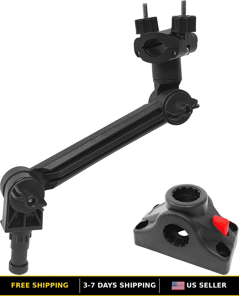 Adjustable Universal Trolling Motor Stabilizer Bracket with Quick Release