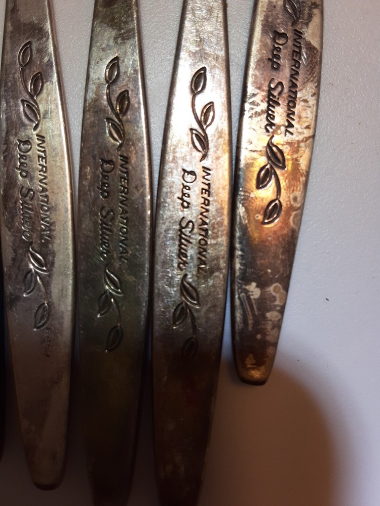 Vintage Silver Plated Cake Server small tiny butter knives (5) Lot