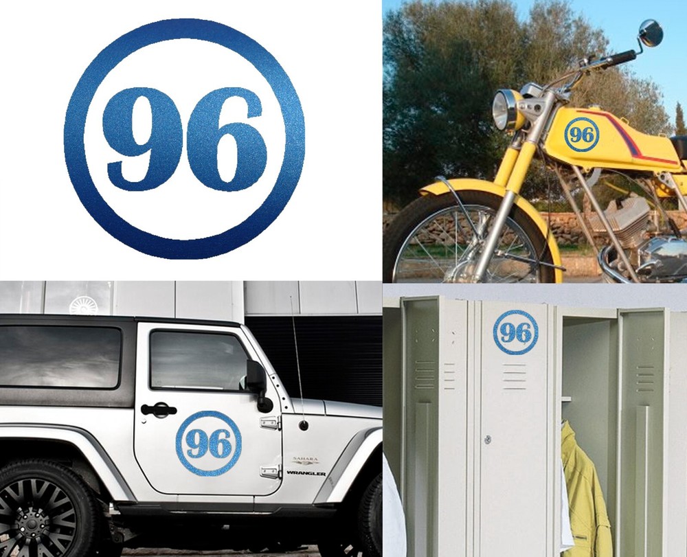 Number 96, Sticker Vinyl Version v1c