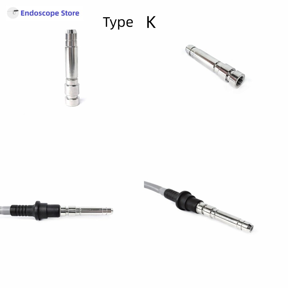 Endoscope Light Source Optical Fiber Cable Interface Adapter Convert Connector