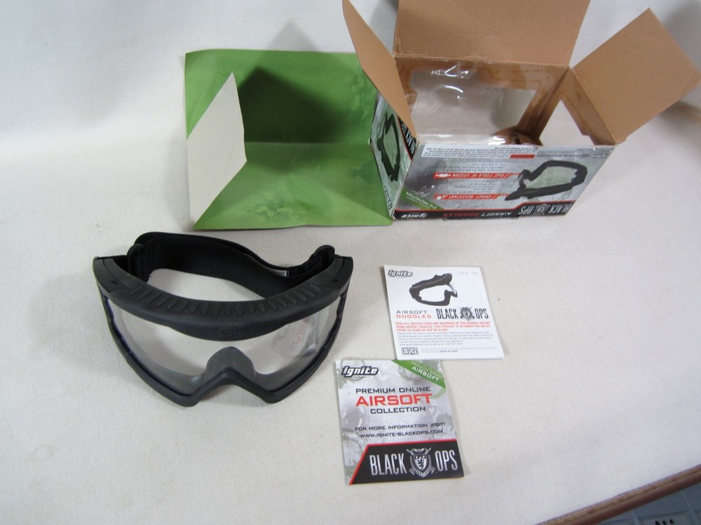 Airsoft Ignite Black Ops Tactical Goggles
