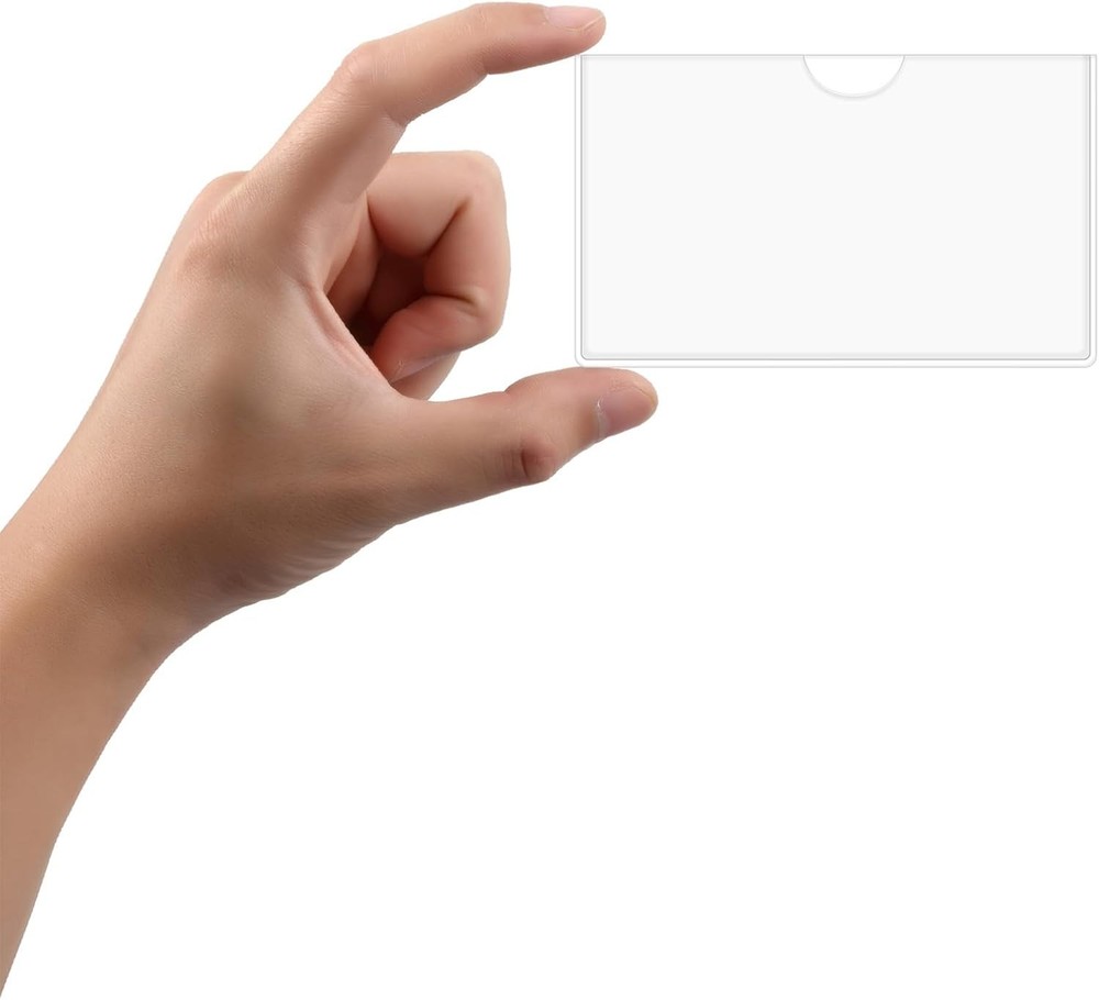 30 Pack Self-Adhesive Index Card Pockets with Top Open for Loading - Ideal Index