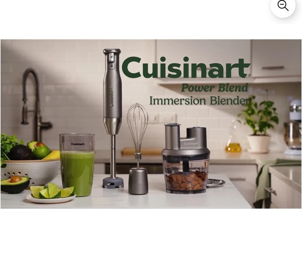 Cuisinart  Variable Speed Immersion Blender with Food Processor New