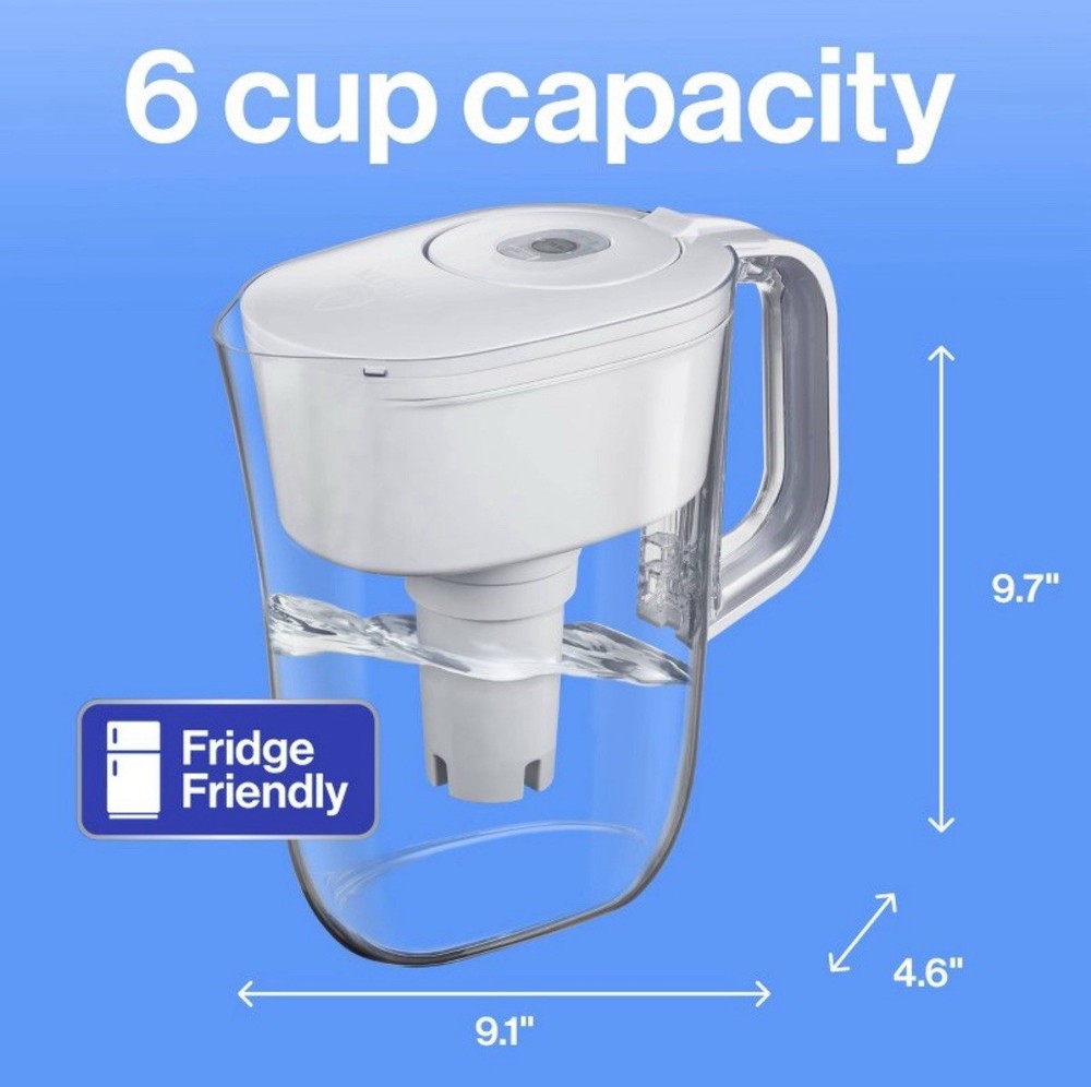 Brita Metro Water Filter Pitcher 6 Cup Capacity BPA-Free Includes 1 Brita Filter
