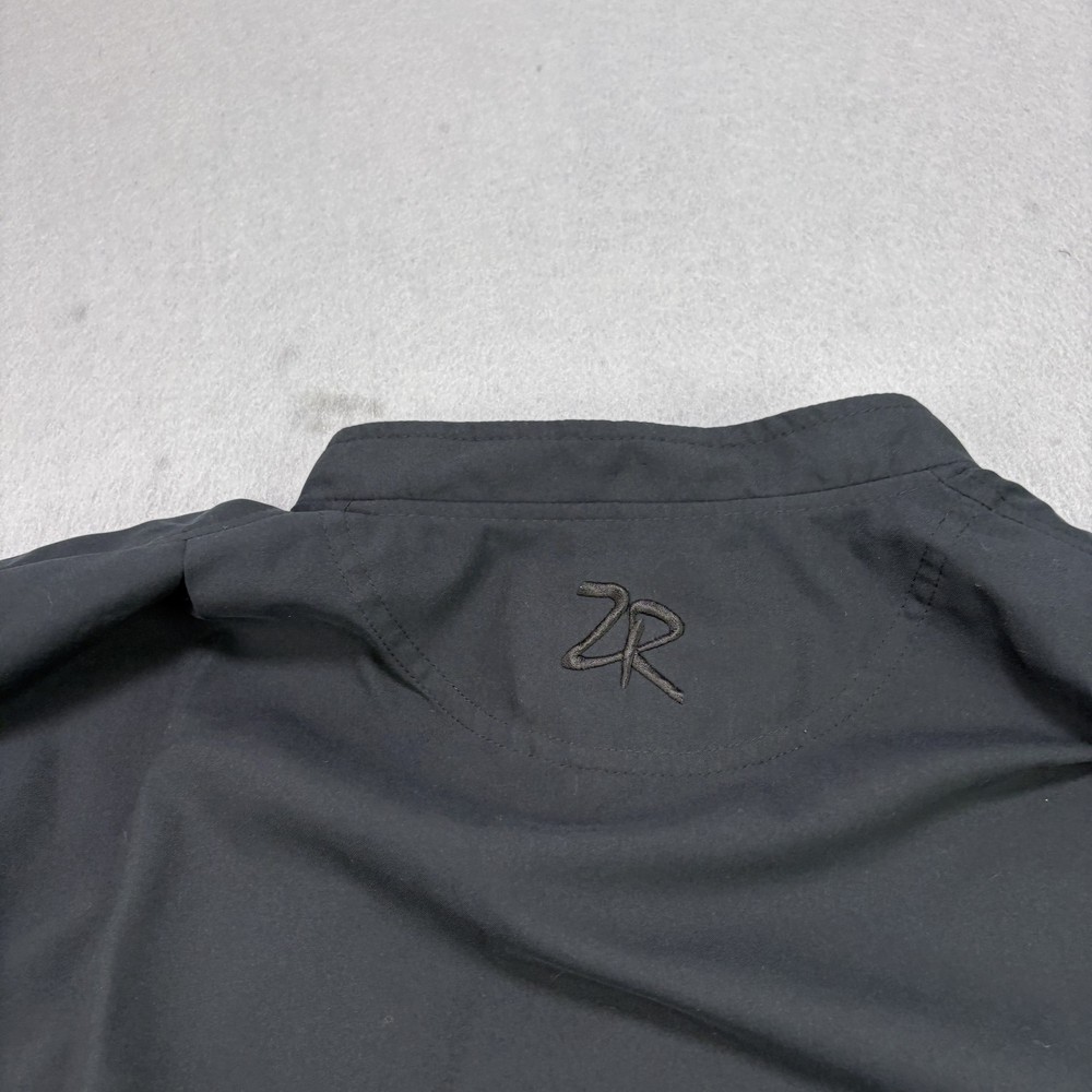 Zero Restriction Jacket Mens Large Black Golf Windbreaker Short Sleeve Pullover