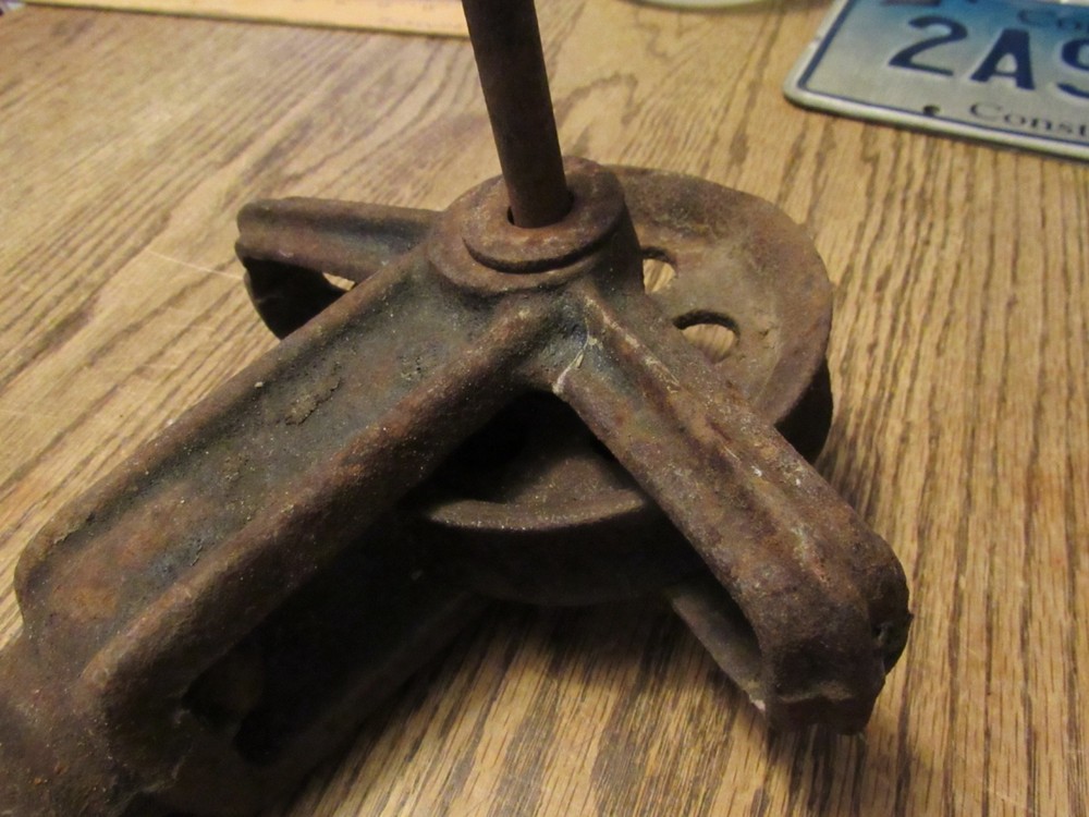 Vintage & Rusty Hook & Pulley