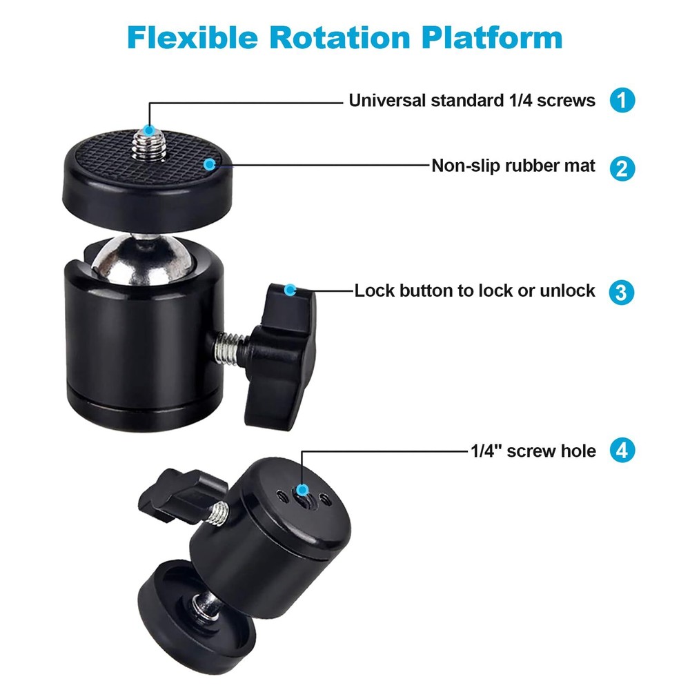 Lightweight Mini Tripod For Camera/phone/webcam Extendable Stand For Logitech We