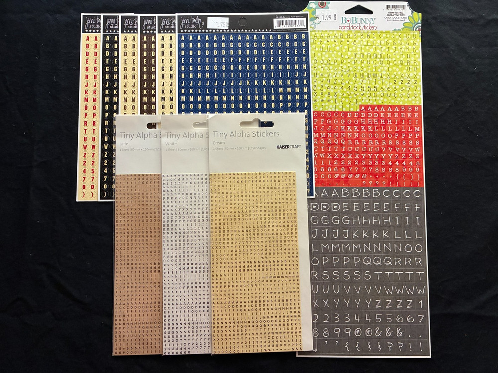 ASSORTED MINI ALPHABET STICKERS