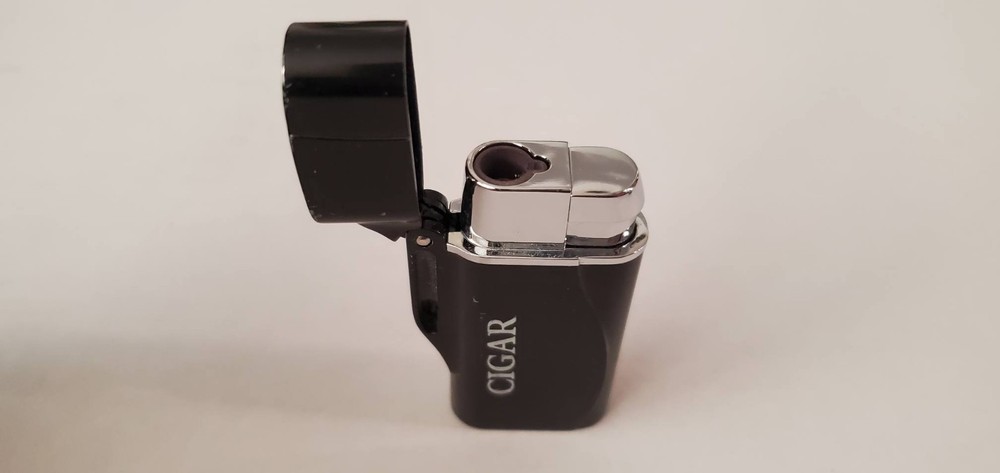 Firebird Cigar Torch Lighter Black w Jet Flame -Used, Works