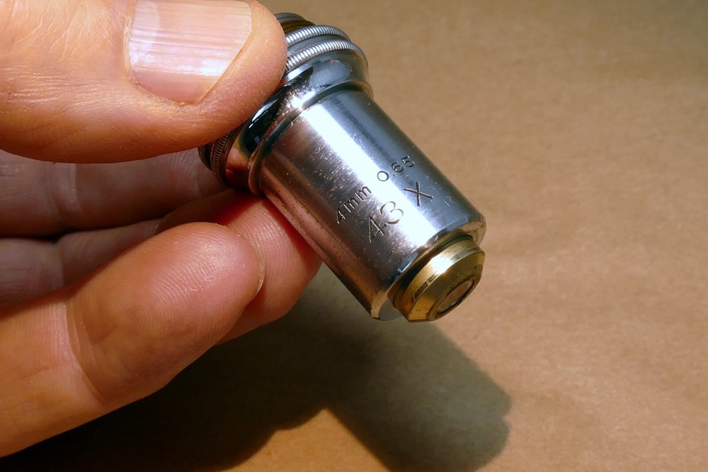 Bausch Lomb 43X 4mm 0.65 Microscope Objective Rochester NY