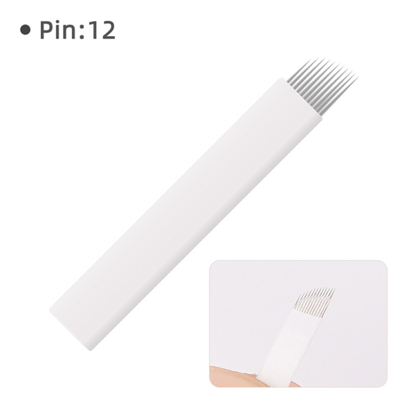 12F pins Blade Microblading Tattoo Needles For Permanent Makeup Eyebrow and Lips