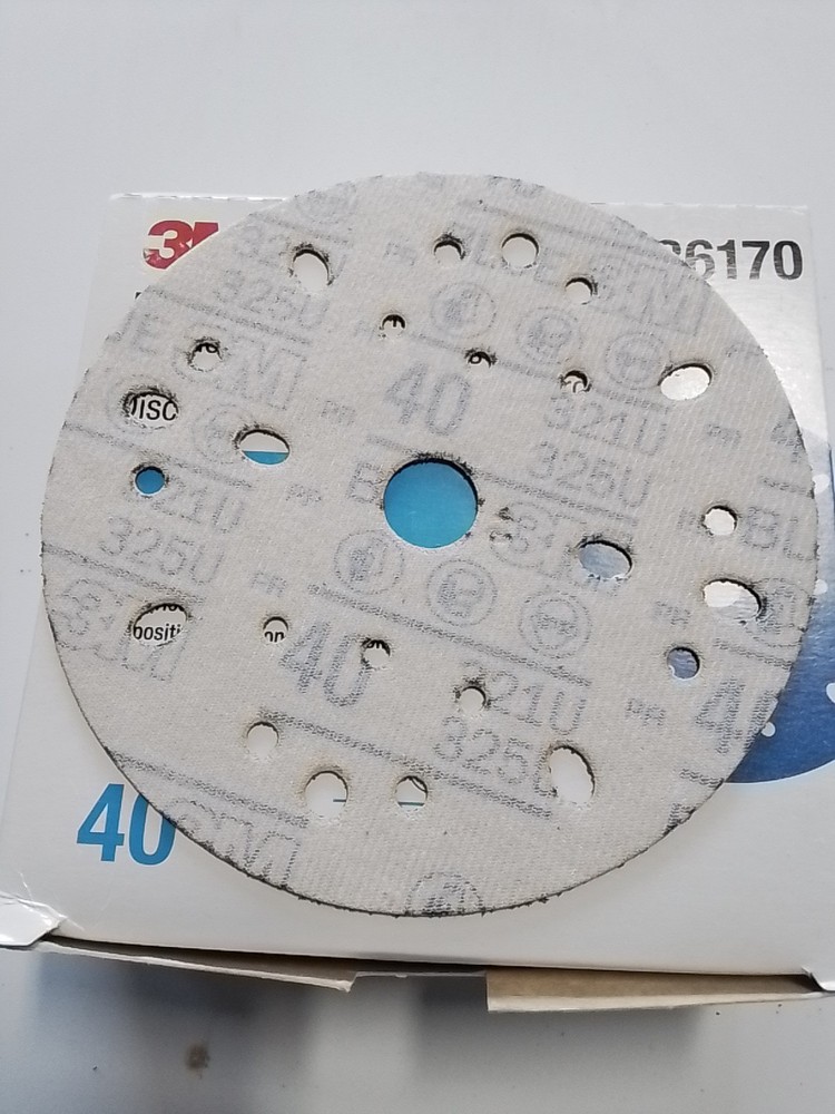 3M 36170 Multi-Hole Hook & Loop 40 Grit 6 in. Sanding Disc (50/Pack)