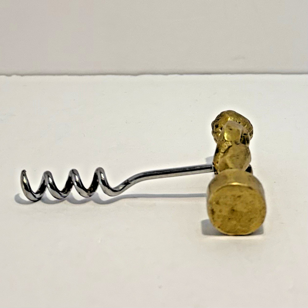 Corkscrew OpenerBrass Nude Boy Figure Vintage Risque Bar Tools