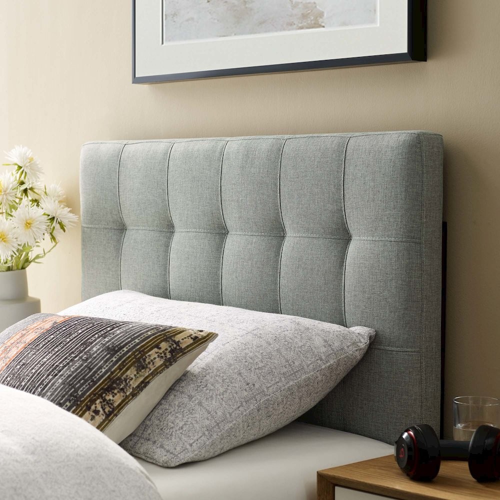 Lily Upholstered Fabric Twin Headboard