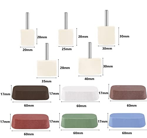 19-Piece Buffing Wheel Kit for Drill with Polishing Compound