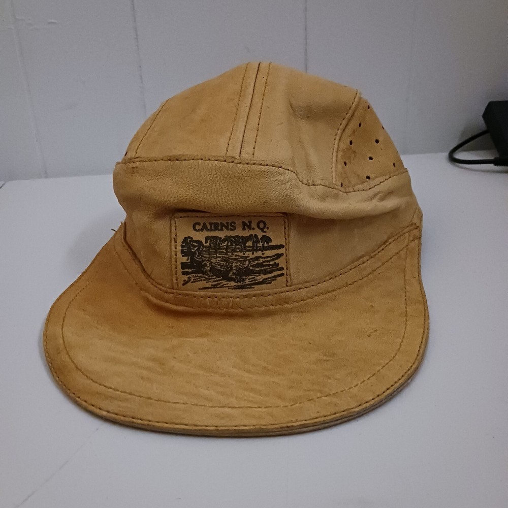Vintage Cairns NQ Leather Adjustable Cap Hat