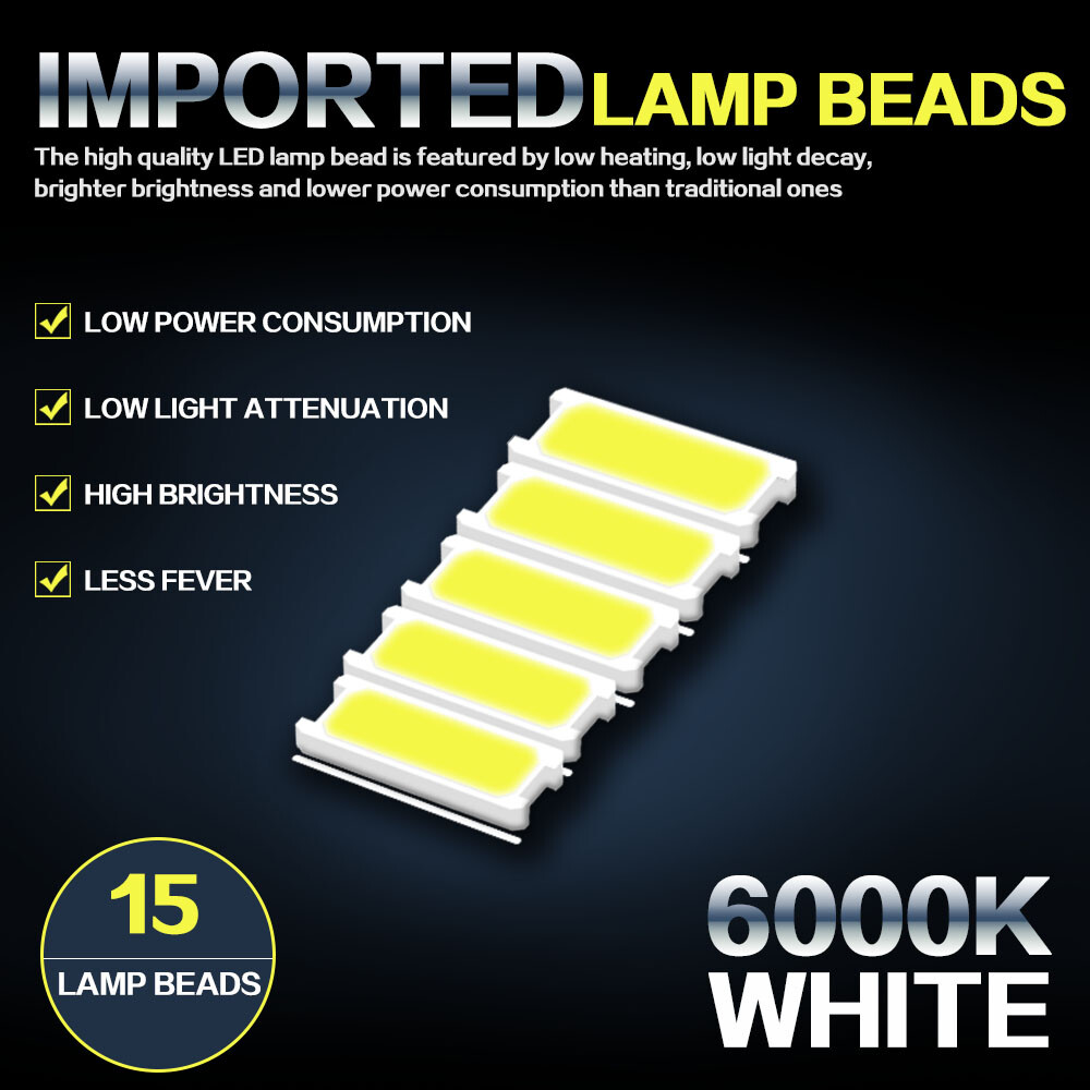 5 Super Bright mini LED T10 Wedge Base Replacement light Low Voltage Bulbs 12v