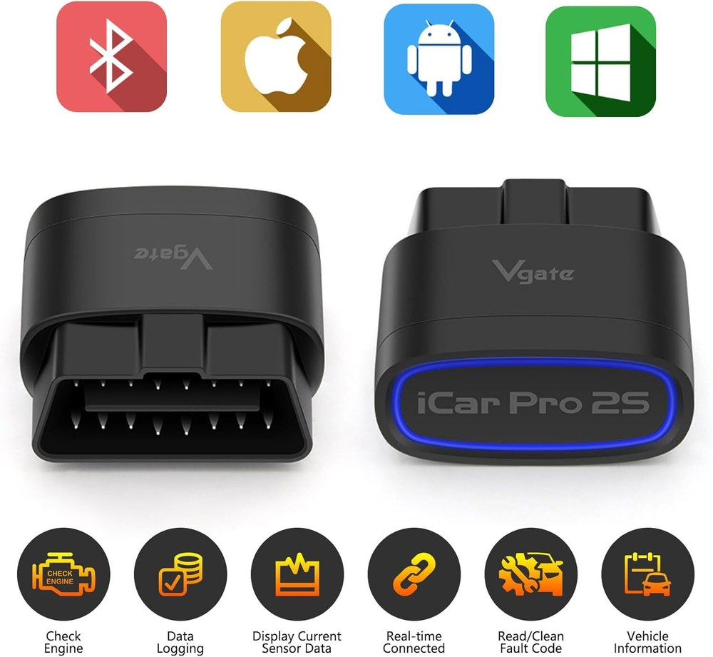 Vgate iCar Pro 2S OBD2 Scanner Bluetooth Car Code Reader for iphone & Android/PC