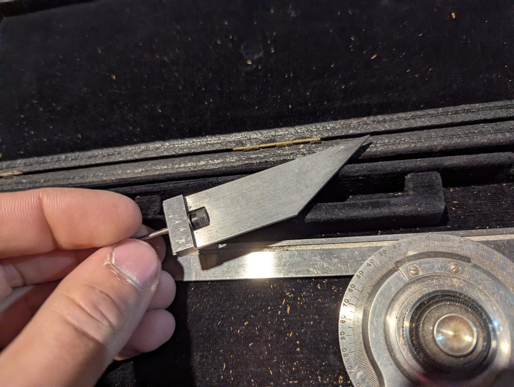 Starrett 359 Precision Universal Bevel Vernier Protractor + Case Machinist Tool