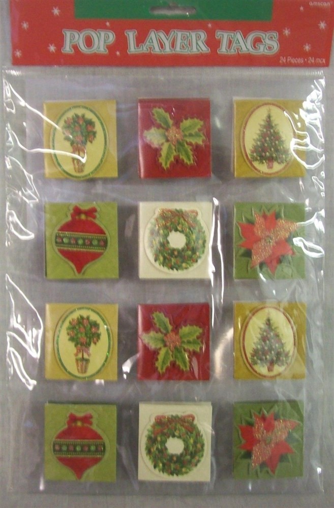 48 NEW CHRISTMAS Pop Layer GIFT TAGS
