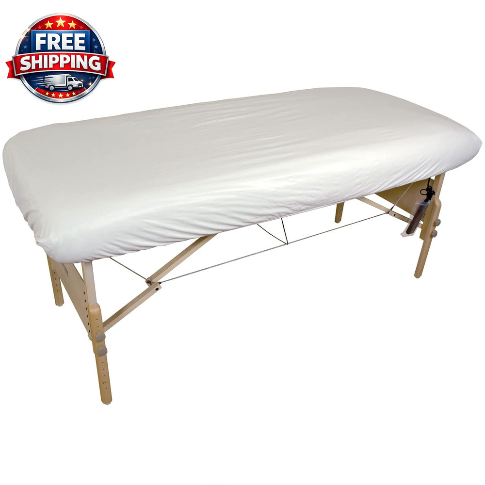 Massage Table Cover - Reusable Barrier with Wipe Clean Surface. Wate