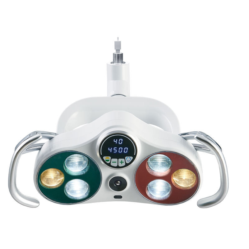 Ceiling-Mounted Dental LED Operation Light Sensor Lamp w/ Camera Video Recording