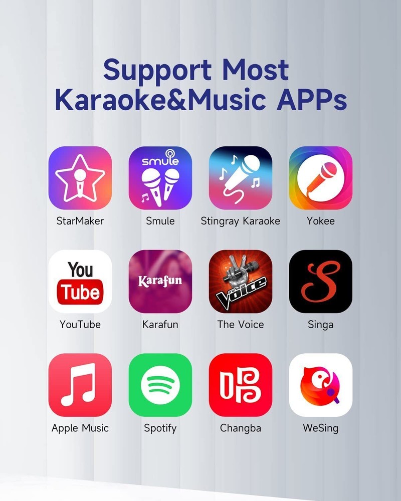 Karaoke Microphone Machine Wireless Speaker SingMasters SM30 CarPool,Bluetooth