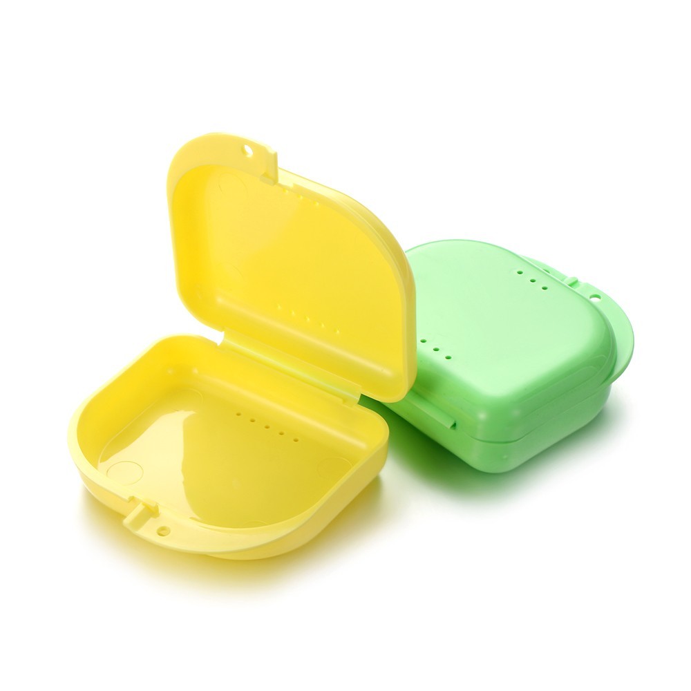 5Pcs Dental Denture Retainer Plastic Storage Case Box Mouthguard Container