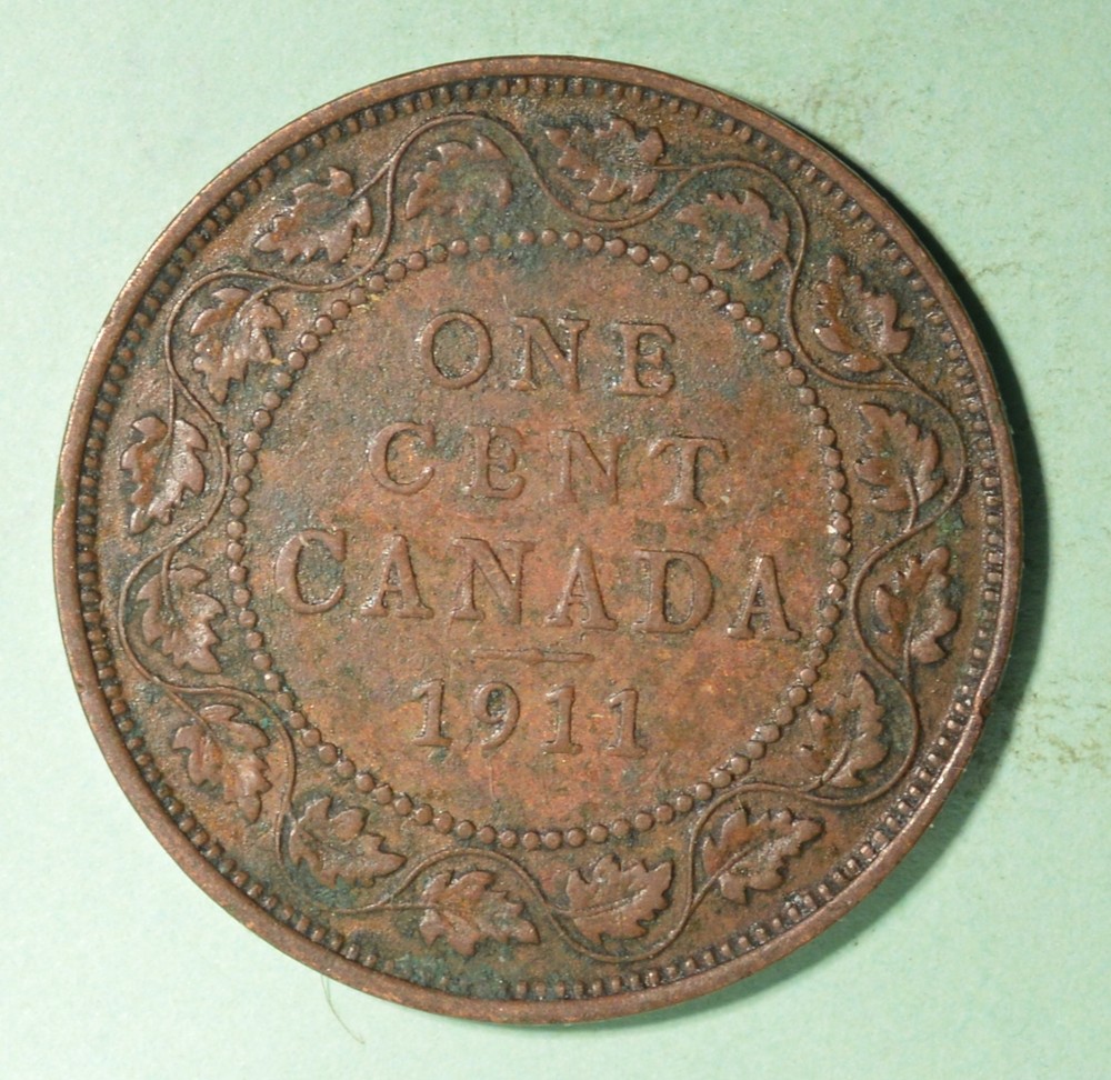 1911 - Canada Large Cent  - INV# X-39