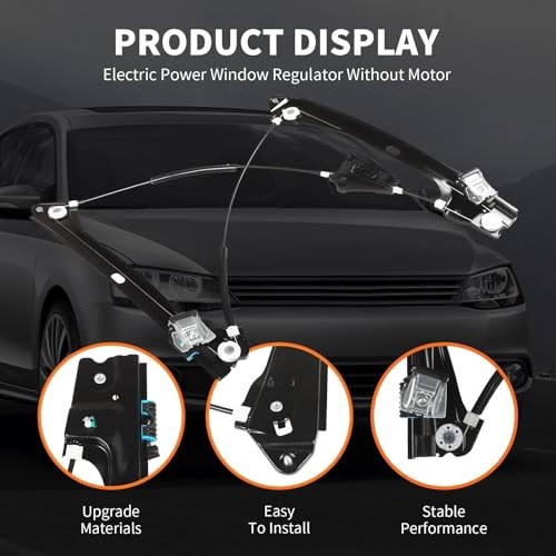 740-967 Front Passenger Side Window Regulator Compatible with Jetta 2011 Right