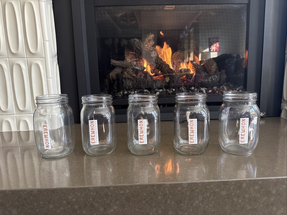 5 Erewhon Glass Jar / Bottle 32oz - No Lids!