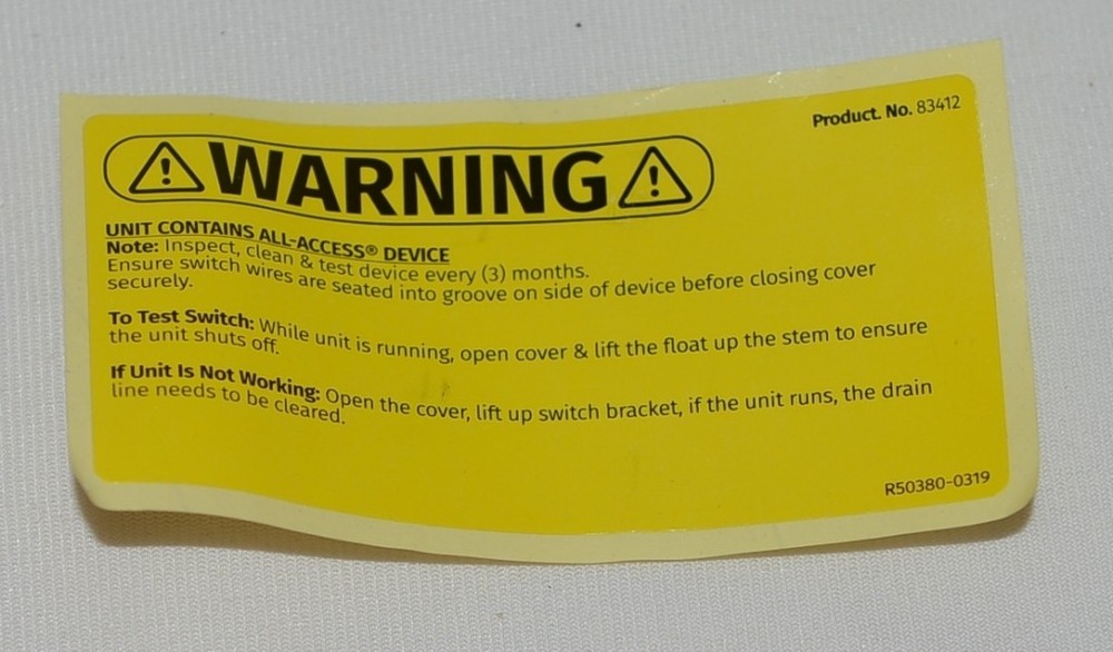 Rectorseal AA2FS All Access Condensate Shut Off Float Switch