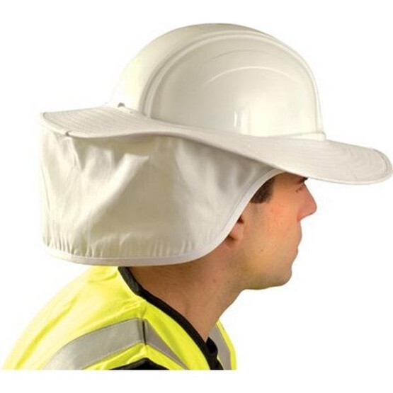 Occunomix Cap Style Hard Hat Sun Shield - White