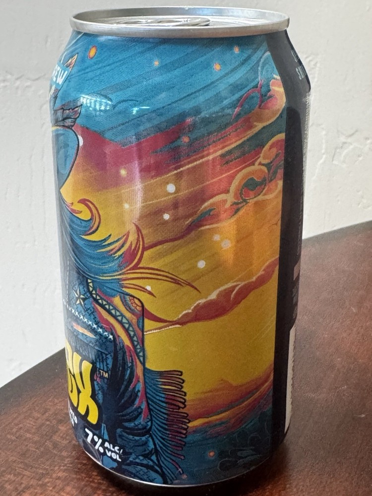 Shiner TexHex Bruja's Brew IPA - Empty Beer Can Bottom Opened