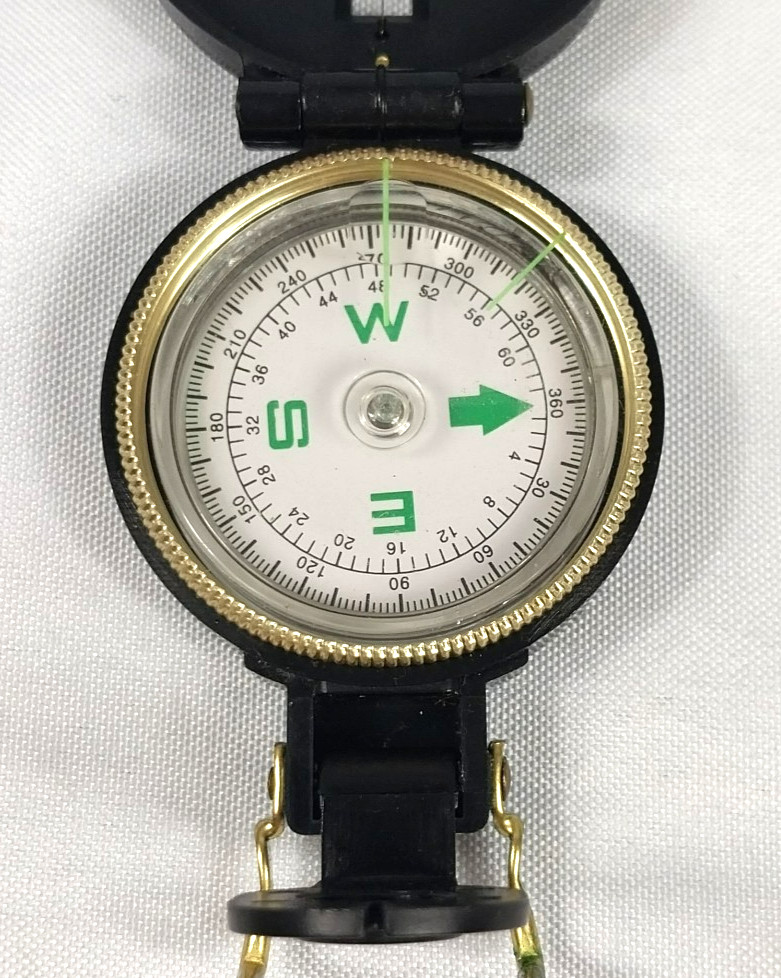 Engineer Lensatic Compass Military Style Folding Pocket Compass