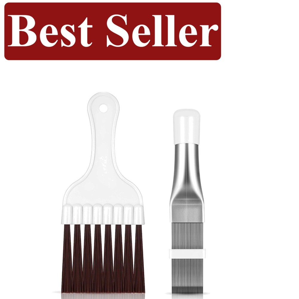 Durable Air Conditioner and Refrigerator Fin Cleaning Tool - 2 Pieces Included