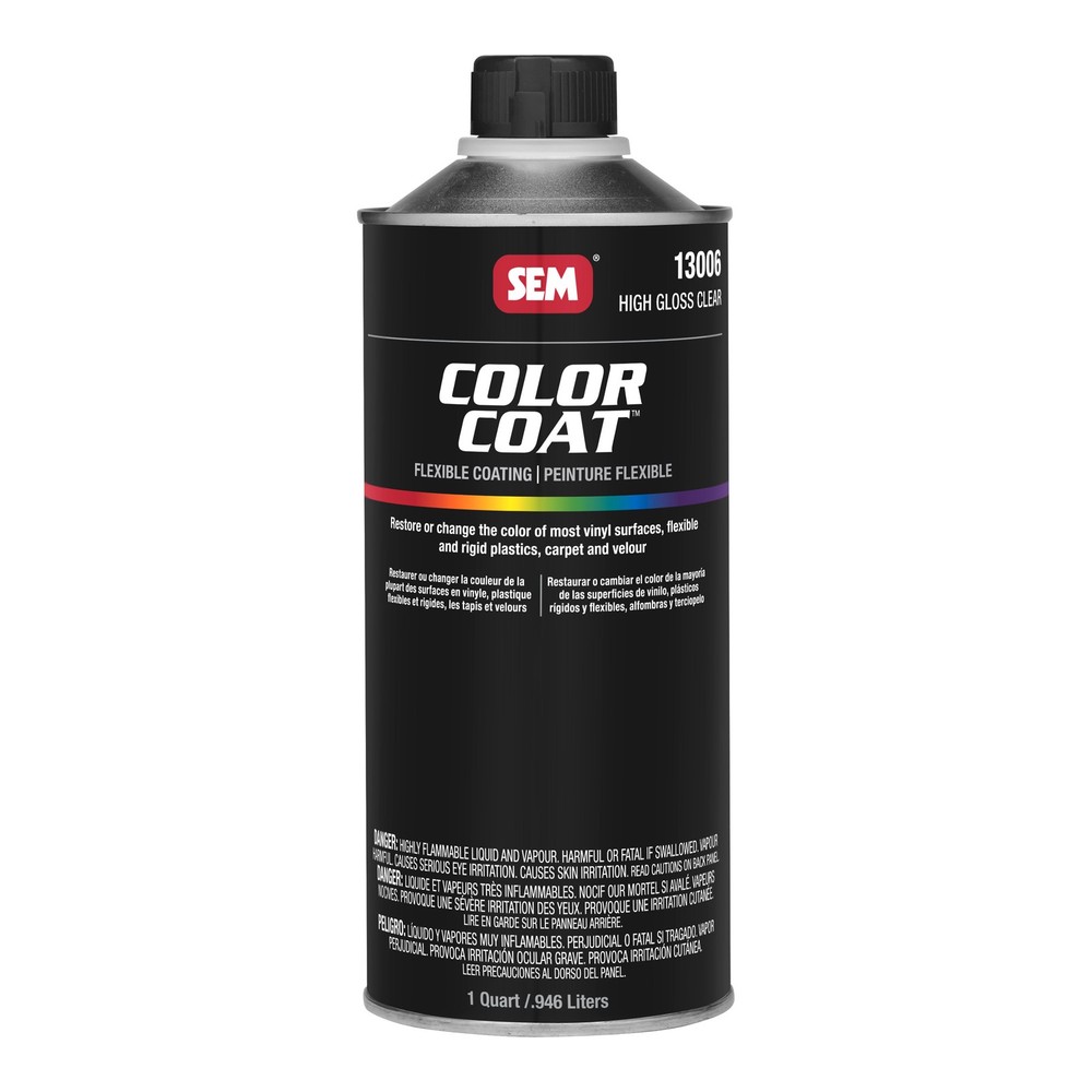 SEM 13006 Color Coat Clears High Gloss Clear Coat Quart