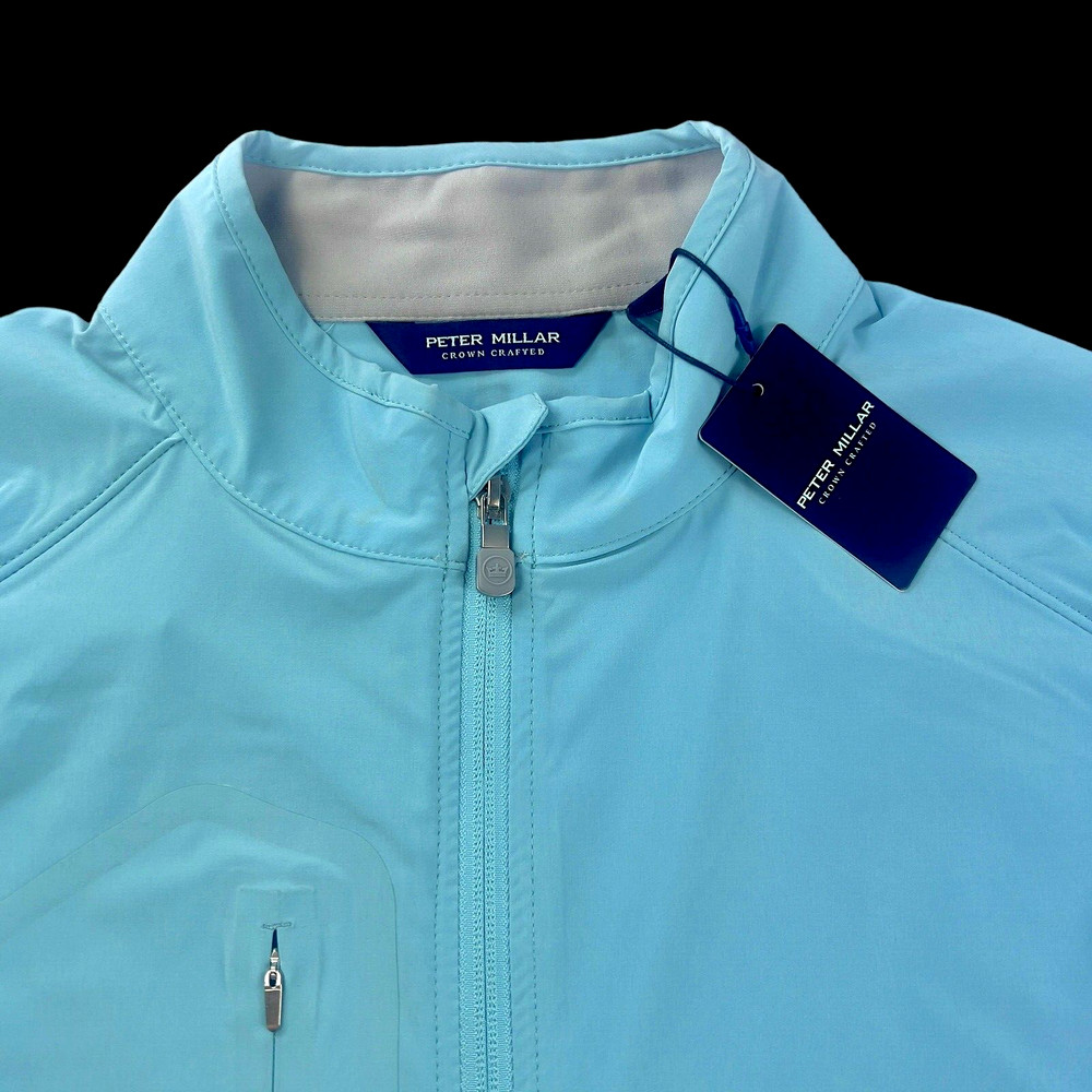 Peter Millar Crown Crafted Flex Adapt Wind Cheater Full Zip Pullover Jacket LRG