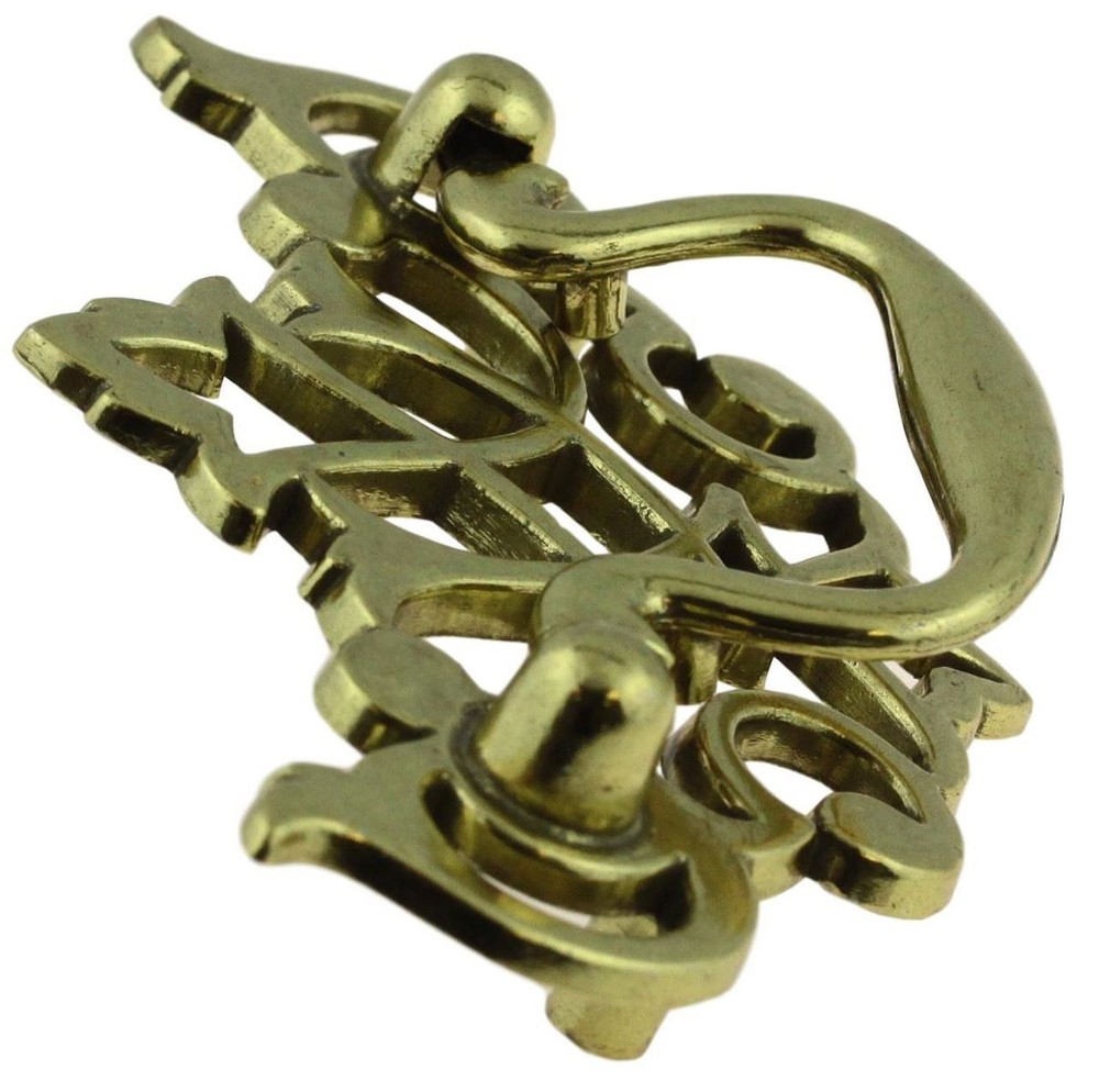 2-1/2" Queen Anne Chippendale Bail Pull Satin Brass