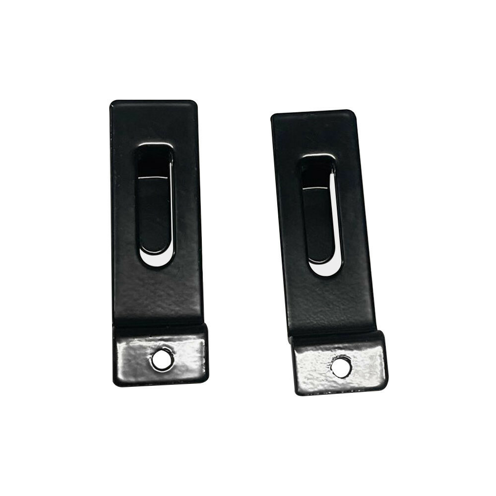 Utility Hooks - Single Slatwall Notch Hook - Black - PACK 2
