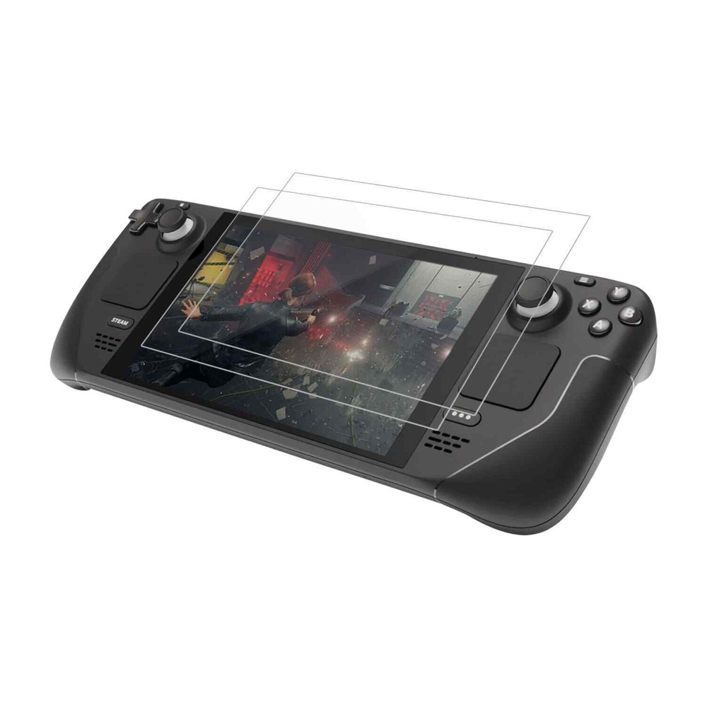 2Pcs 9H Anti-Scratch Tempered Glass Screen Protector for Steam Deck Game Console