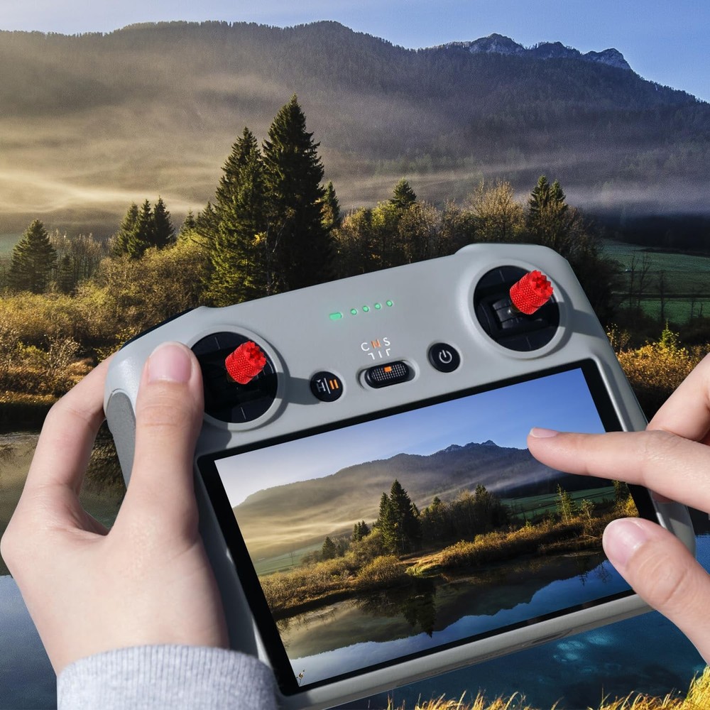 4Pcs Drone Control Sticks, Mini Joystick Replacement Drone Controller Thumb Stic