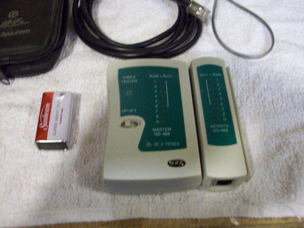 Cable Tester w/battery, new