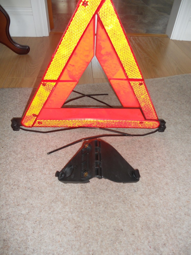 warning triangle, very sturdy, little used .Free postage