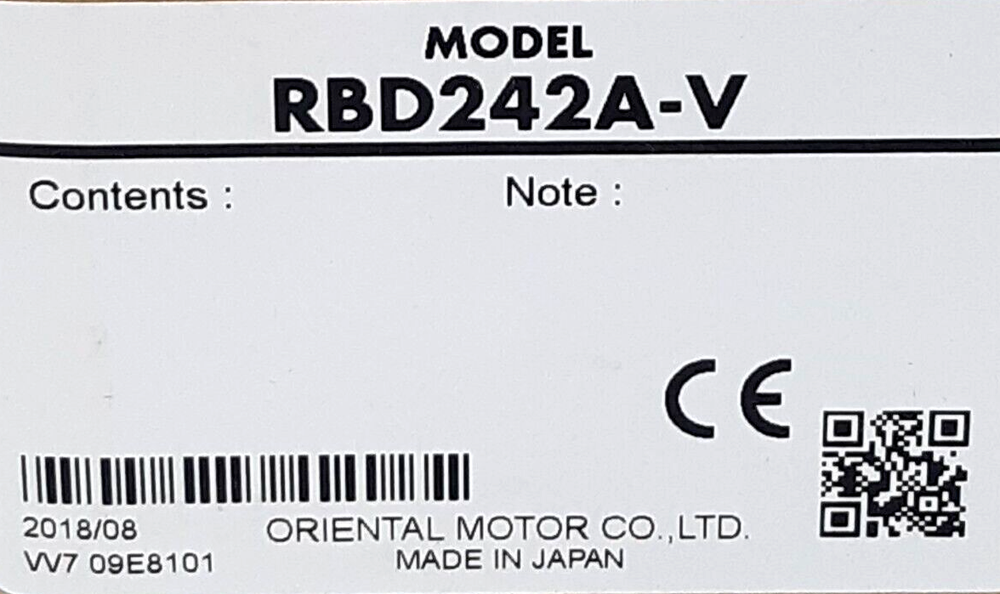 Oriental Motor RBD242A-V Microstep Driver