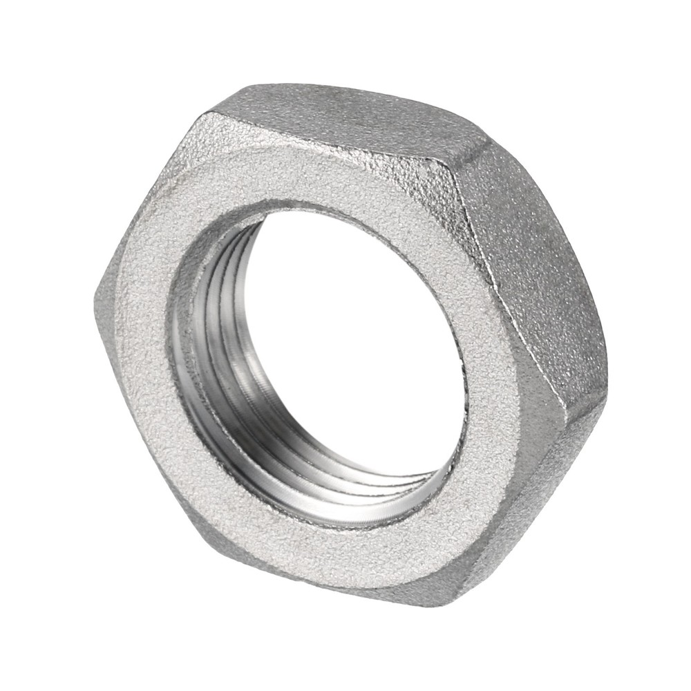 2 Pcs Cast Pipe Fitting Hex Locknut Nut G 3/8" Female Thread (DN10)
