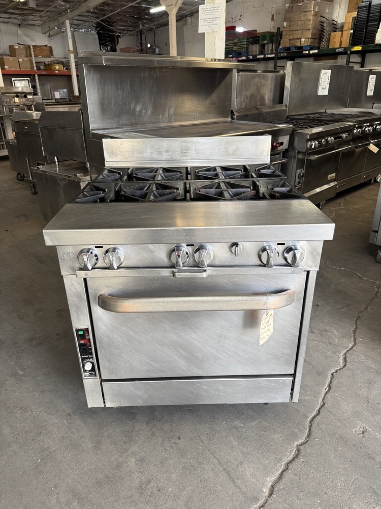 6 Burner with Oven Natural Gas
