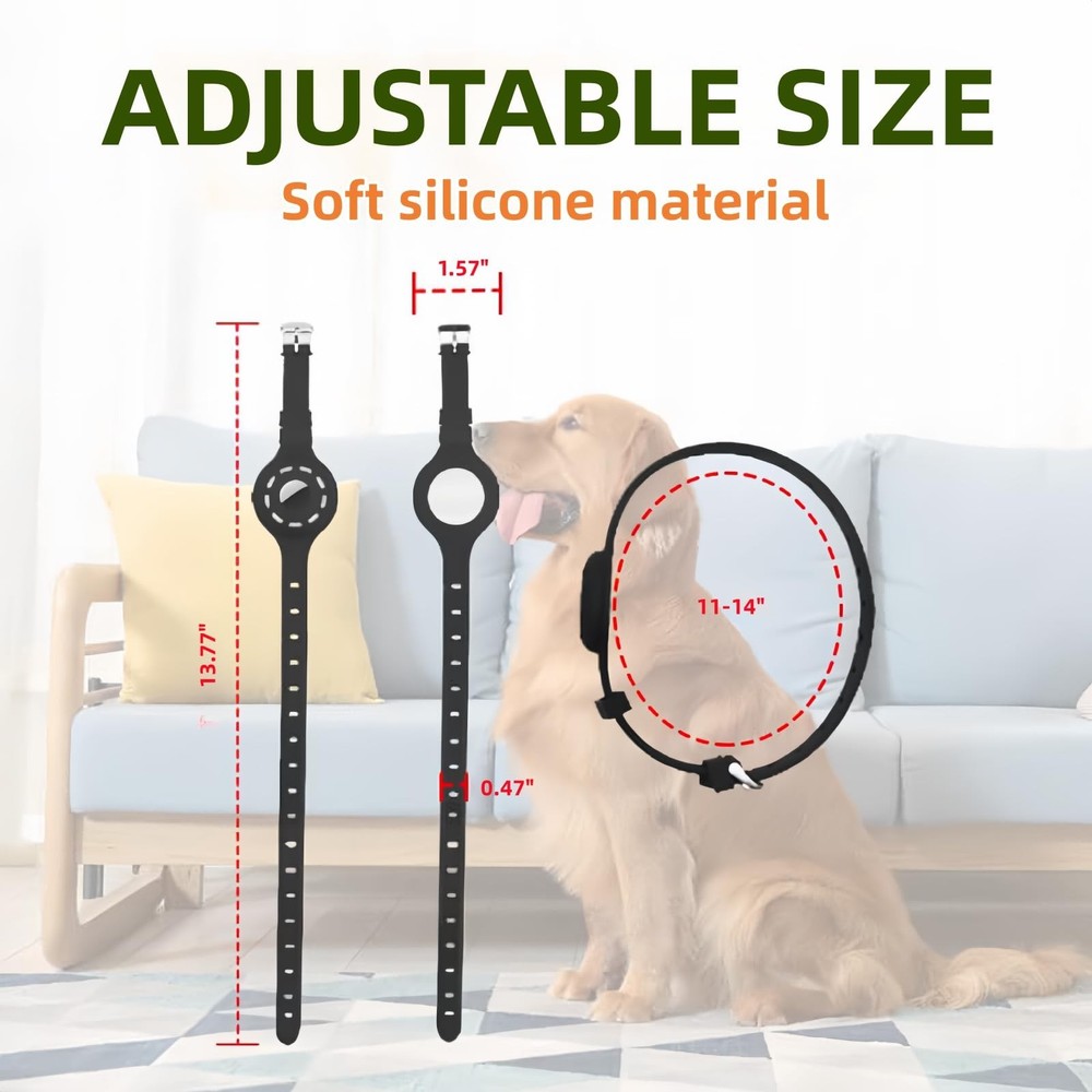 Locator Protector Silicone Luminous Collar Adjustable Loss Prevention Eye-cat...