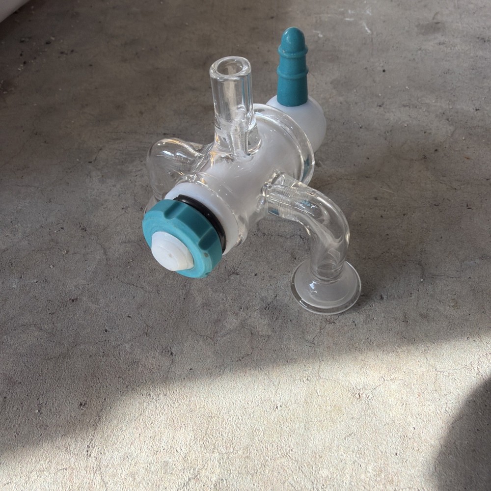 Lab Glass Vacuum Aspirator w/ Suction Cup & Float Valve Forensic Lab Pyrex Glass